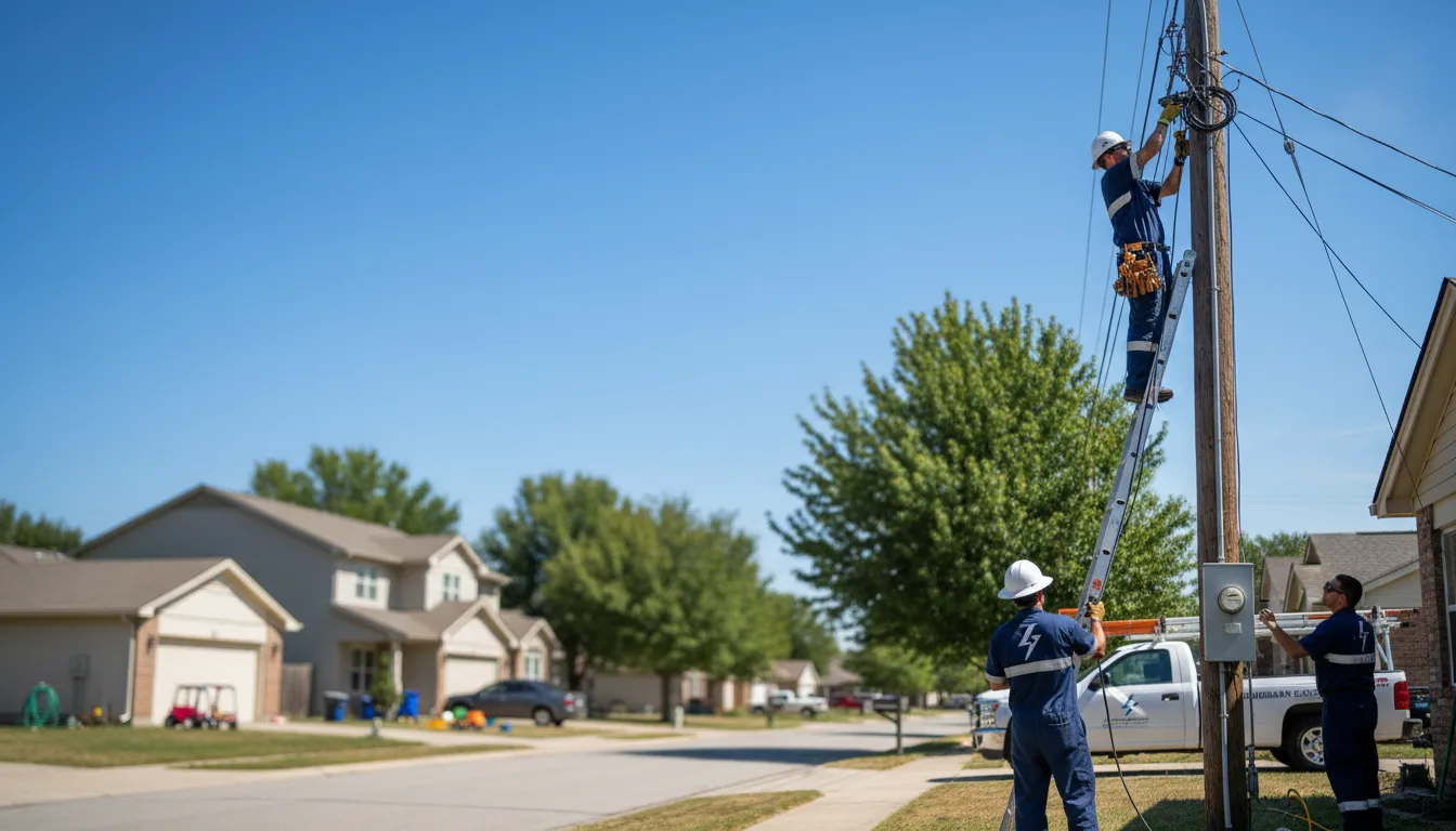 Residential electrician providing installation services in Lanse, MI